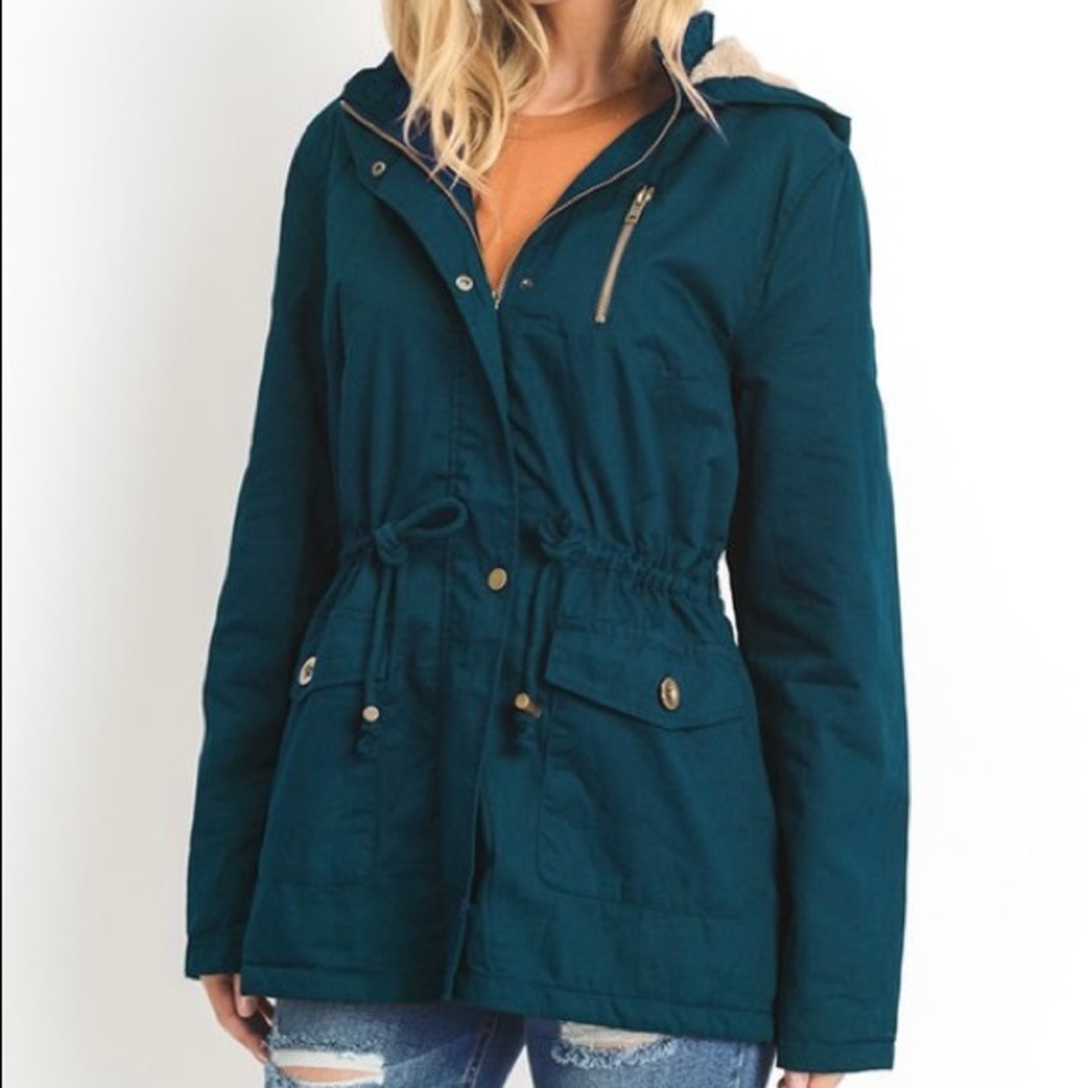 NEW Parka Jacket Teal